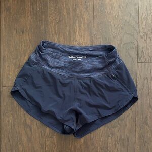 Outdoor Voices Blue Athletic Shorts Lightweight Fitted Design